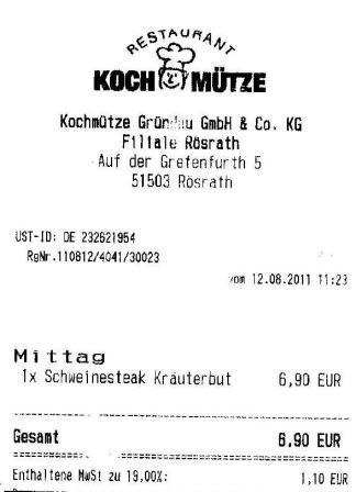 mdlr Hffner Kochmtze Restaurant